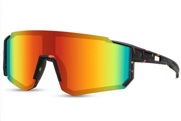Heart-shaped sunglasses with pink lenses